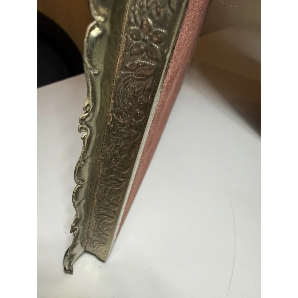 Vintage Ornate Silver Tone Metal Picture Frame 8x10 Tabletop Wall Hanging